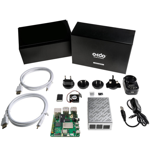 OKdo ROCK 4 Model C+ 4GB Single Board Computer Starter Kit with PSU - 230-6199