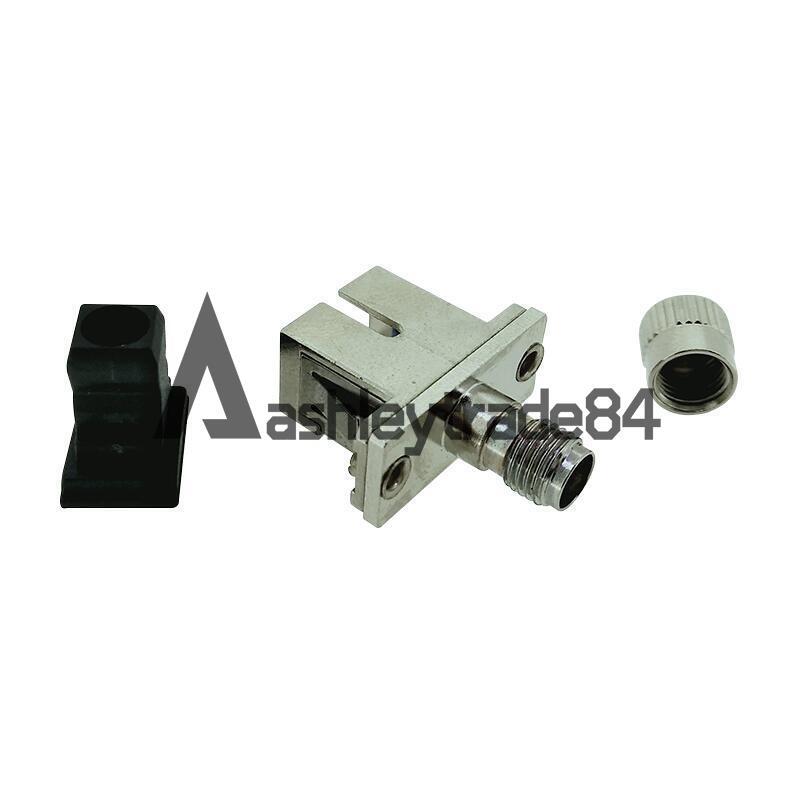 NEW Optical Fiber Connector SMA Female-SC Female Hybrid Adapter Flange Coupling