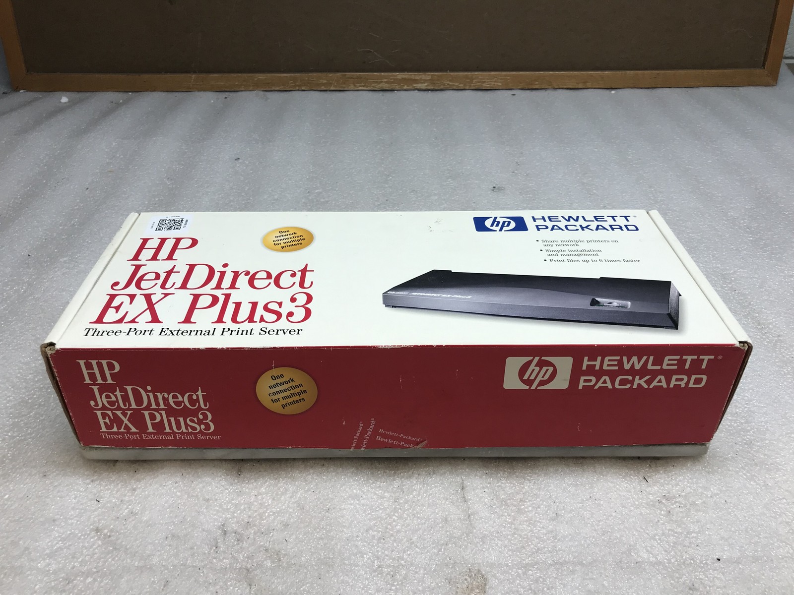 HP JetDirect EX Plus3 Print Server J2596A With Power Supply open box