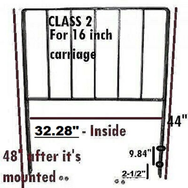 Forklift Load Back Rest 32.28" Class II 2 Attachment LBR 2 BOLTS Per SIDE *NEW*