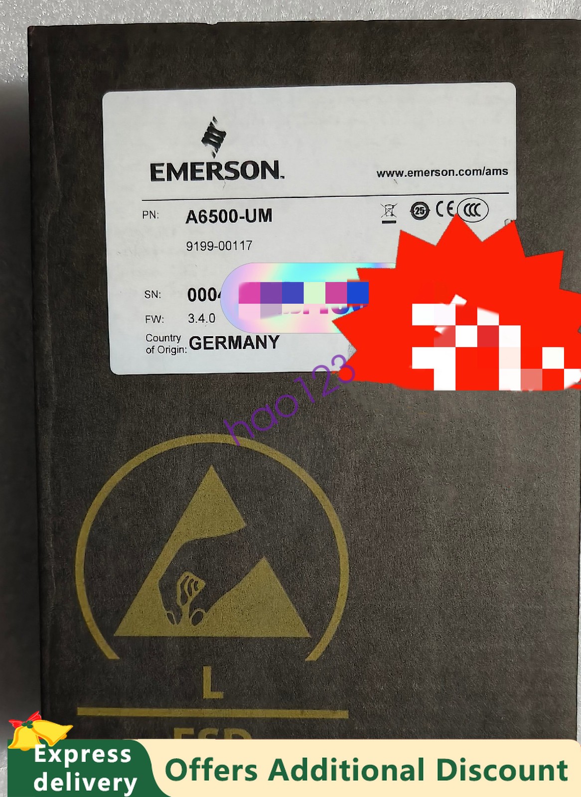 1PC Brand New Emerson A6500-UM Control Card Module DHL/FedEx