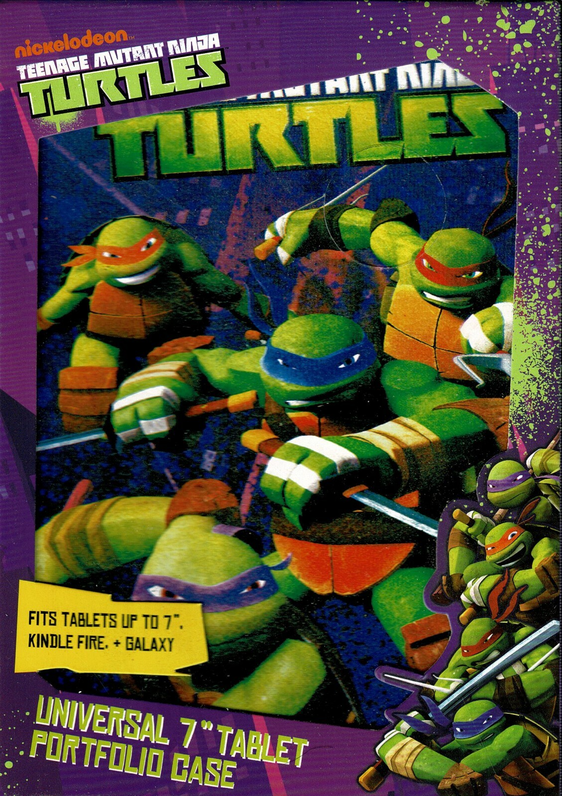 Nickelodeon Teenage Mutant Ninja Turtles Universal Tablet Case 7" Kindle Galaxy