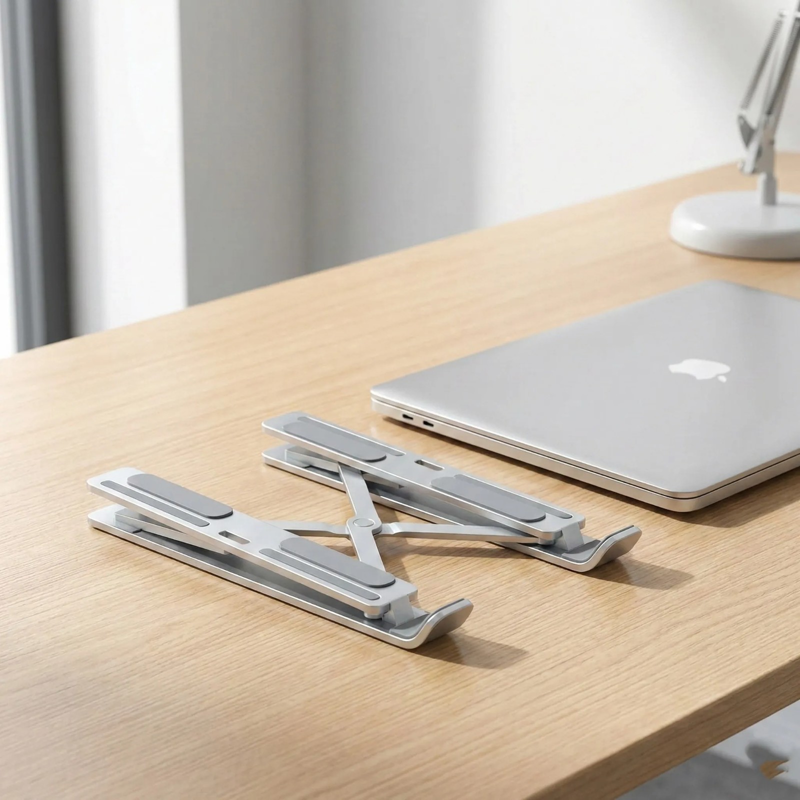 Premium Aluminum Laptop Stand Adjustable 7 Level Foldable Anti Slip 10-15.6"
