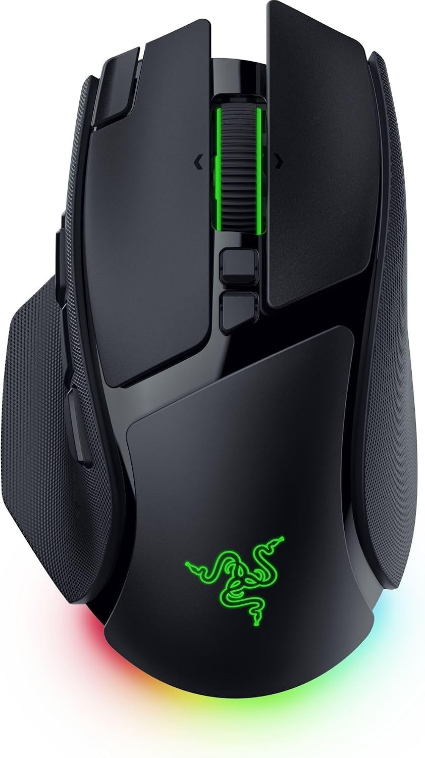 Razer Basilisk V4 Pro - Fully Customizable Wireless Ergonomic Gaming Mouse