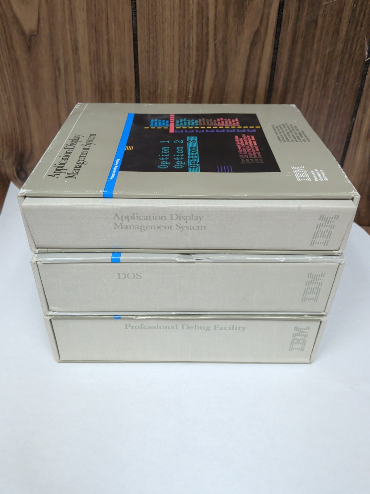 IBM Book Lot 3 Boxes - Application Display Mngmt System, DOS 3.10, ProDebug