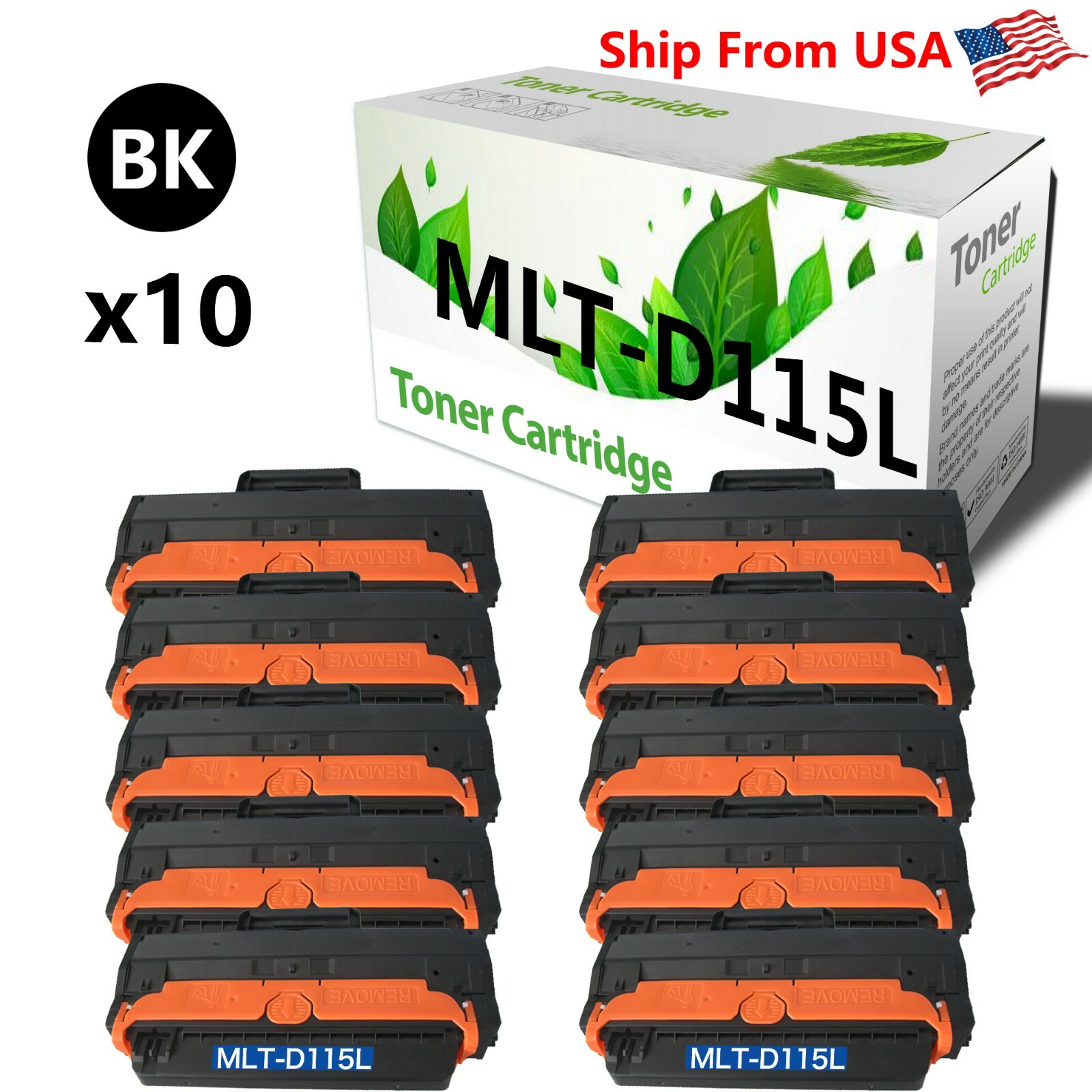 10PK MLT-D115L MLTD115L Toner Cartridge For SL-M2830 SL-M2830DW Printer