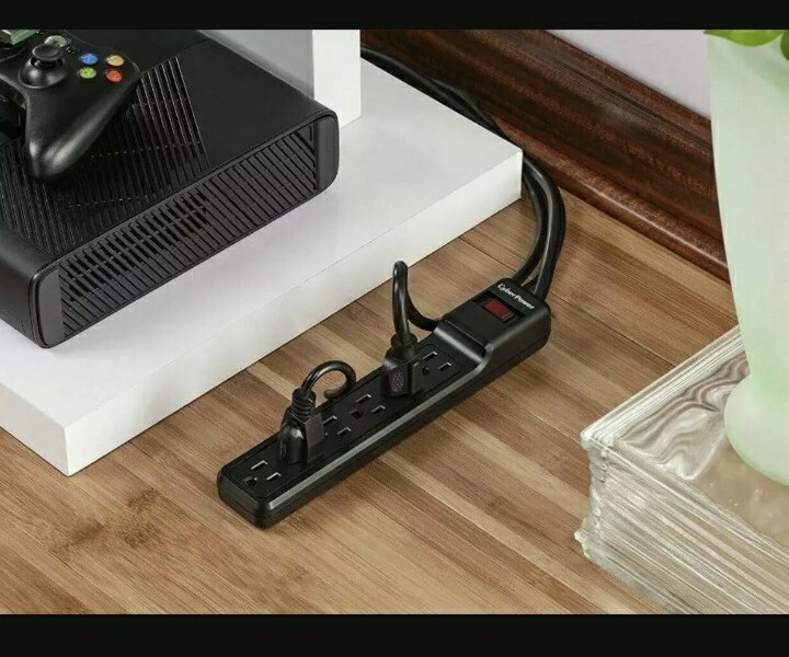 CyberPower Power Strip Surge Protector 6 Outlets 4ft brand new in box 