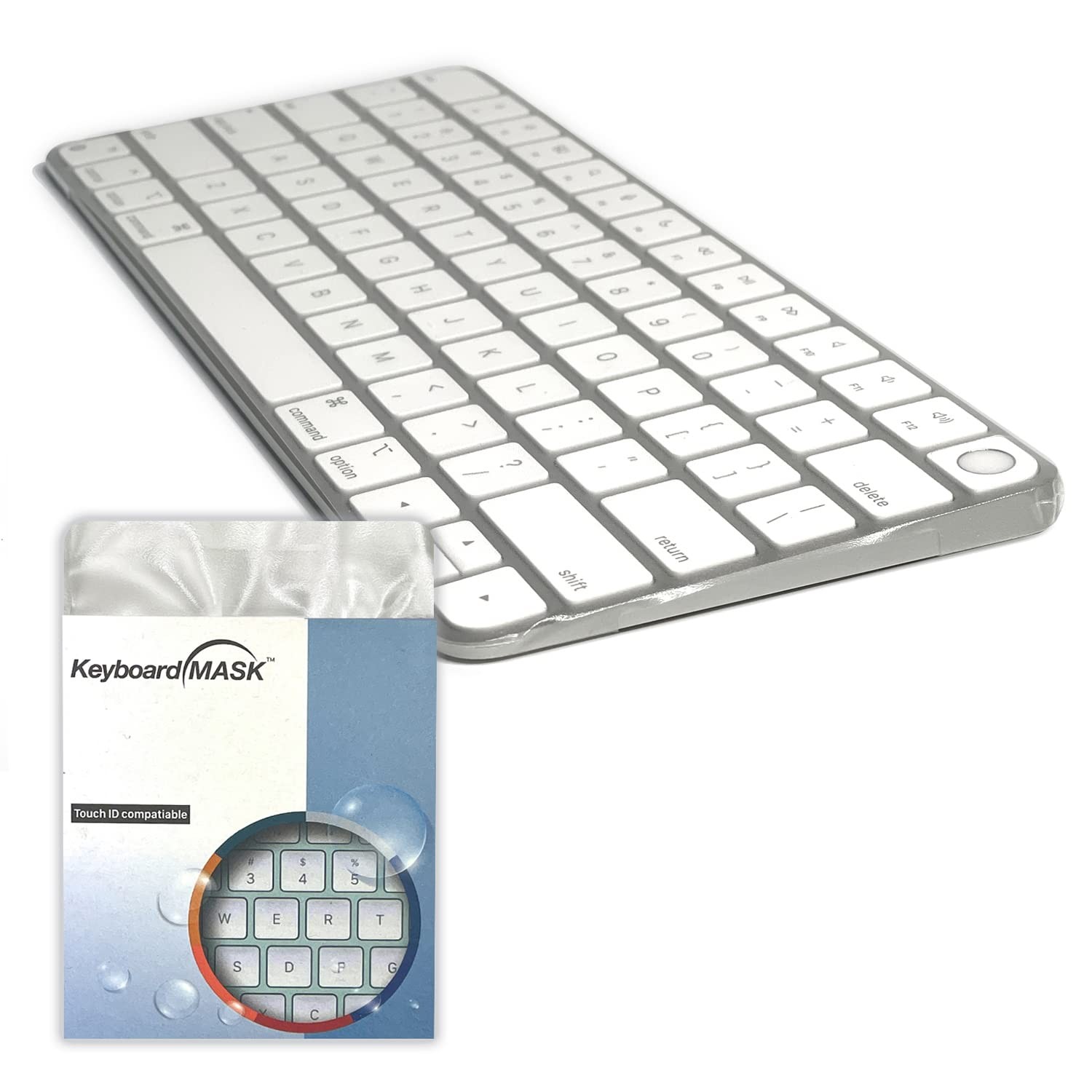 KeyboardMask Matte Finish Keyboard Cover Magic with Touch ID, Clear 