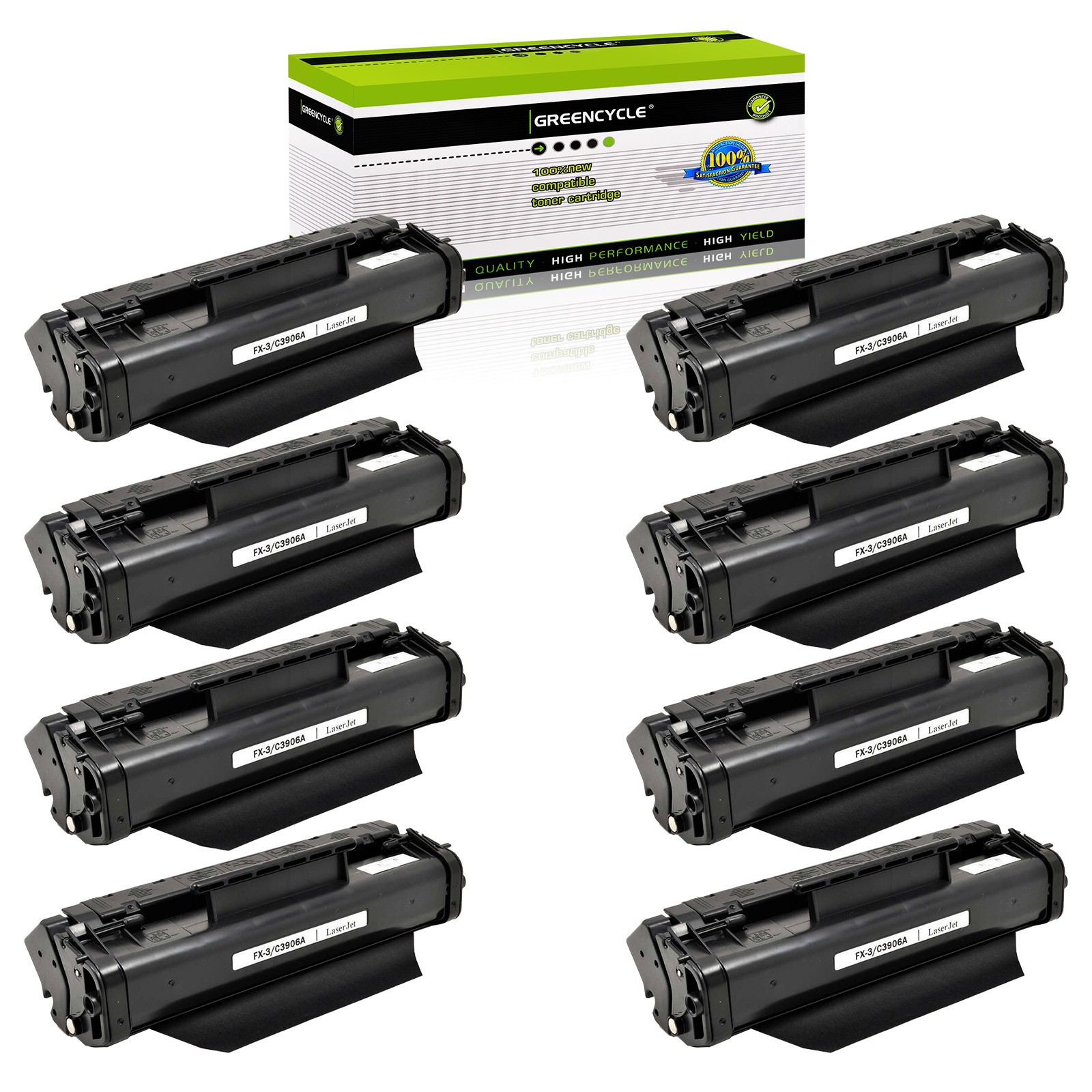 8PK Toner Compatible for Canon FX-3 Multipass L600 L6000 FAX L350 L4500 L6000 L4
