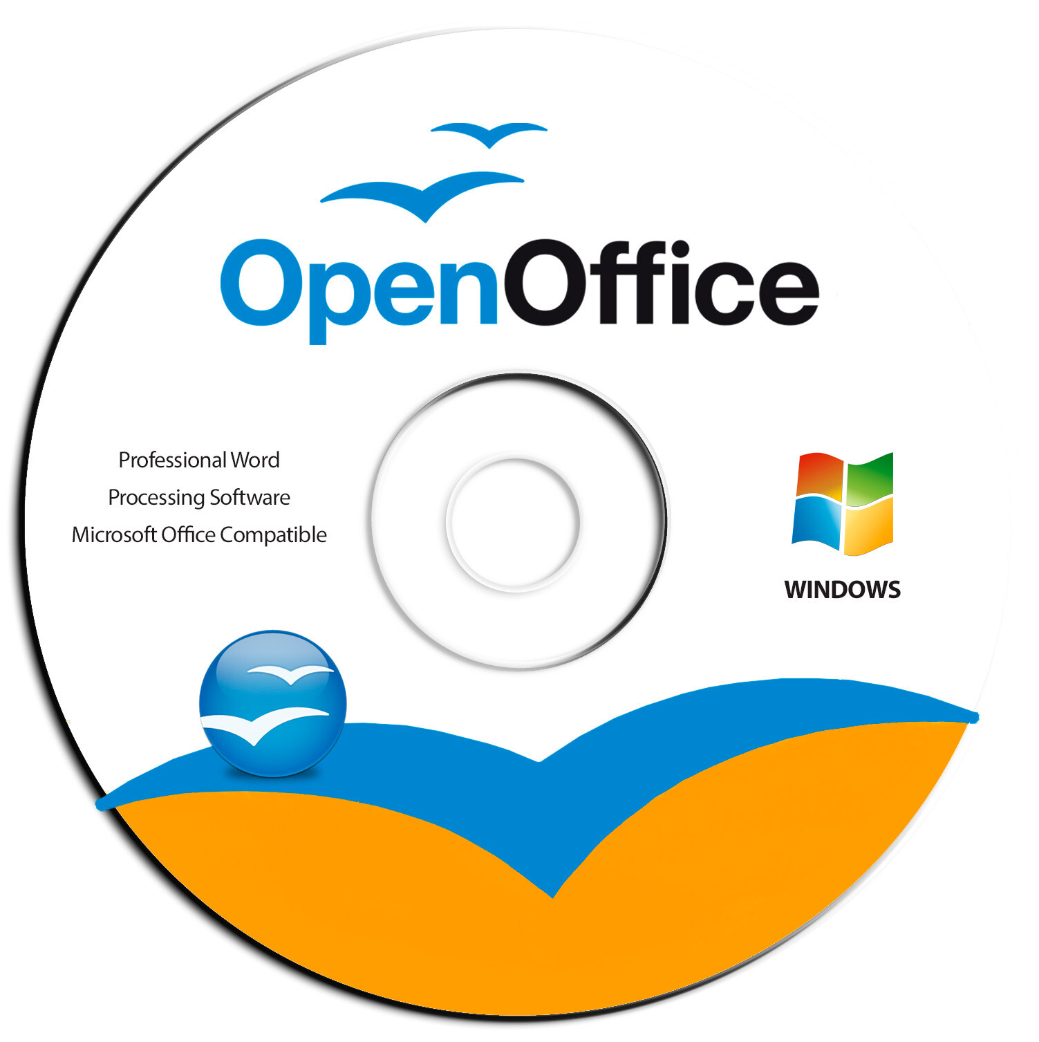 Open Office Software Suite for Windows-CD-Word Processing-Home-Student-Business