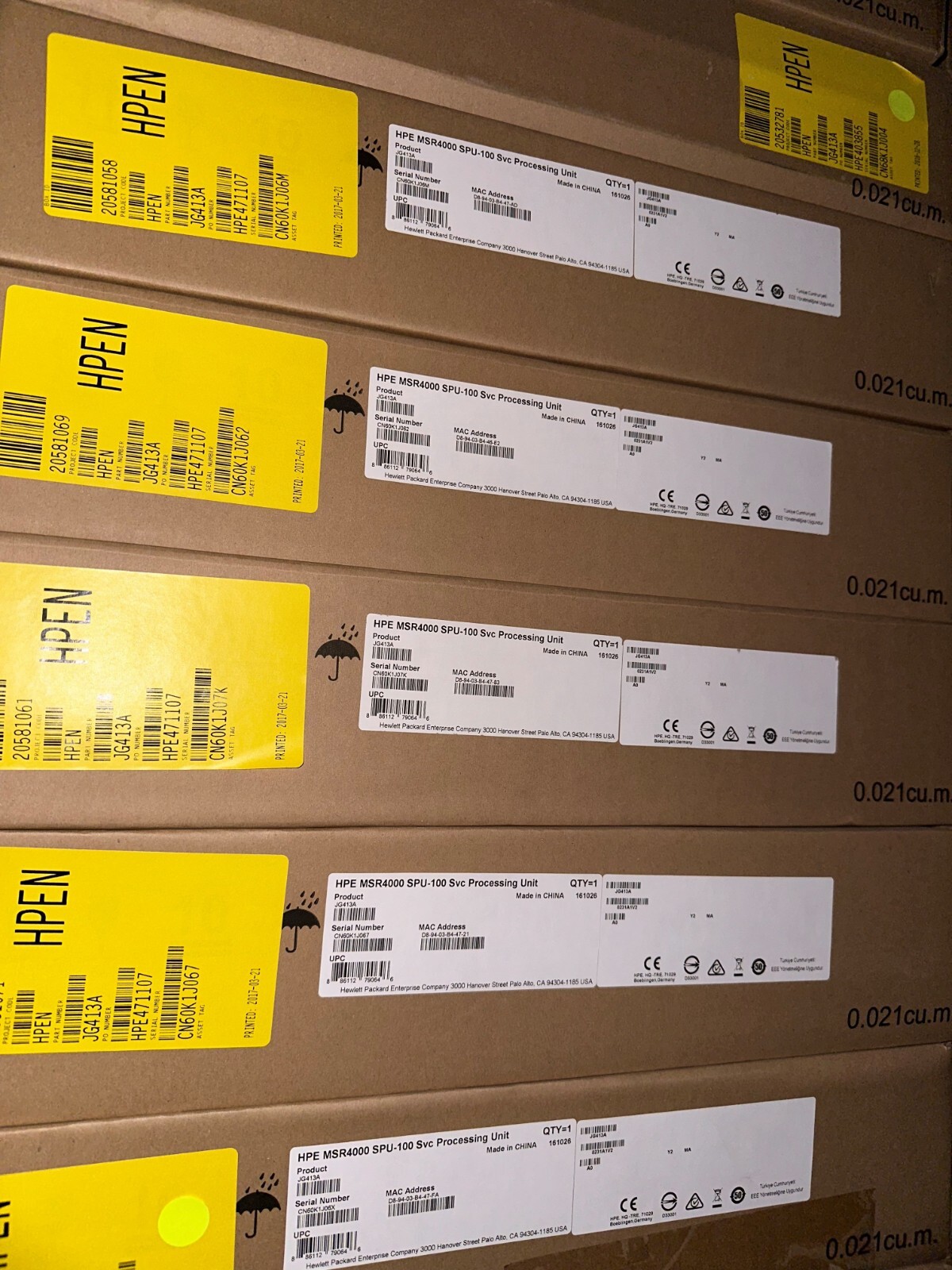 JG413A HPE HP MSR4000 Spu-100 Service Processing Unit  - Brand New Sealed