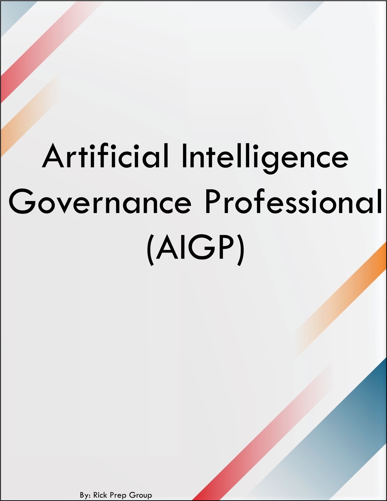 Artificial Intelligence Governance Professional AIGP