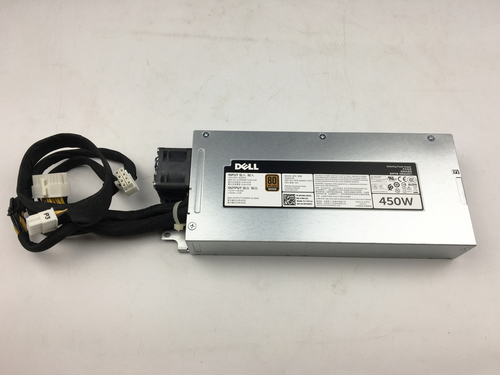 For DELL R430 server cold power supply 450W P34M3 XKY89