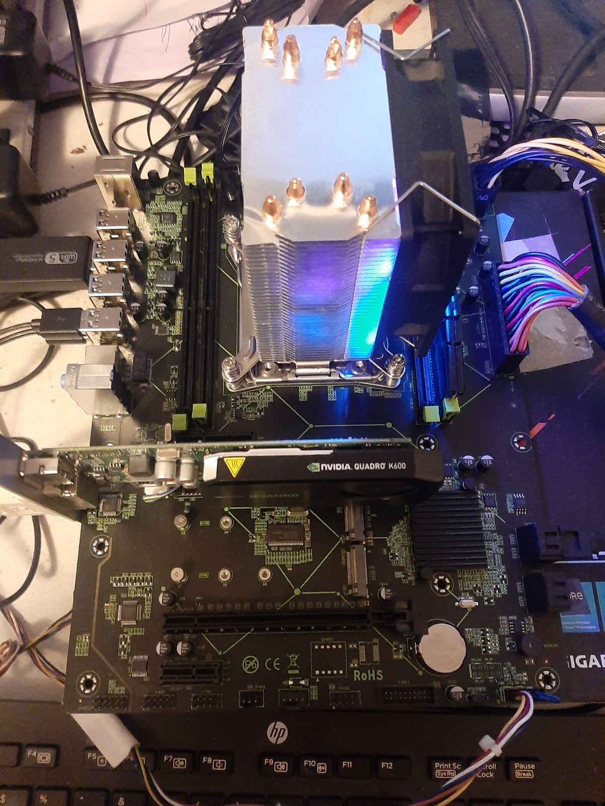 COMBO MOTHERBOARD + I7-5820K + RGB CPU COOLER