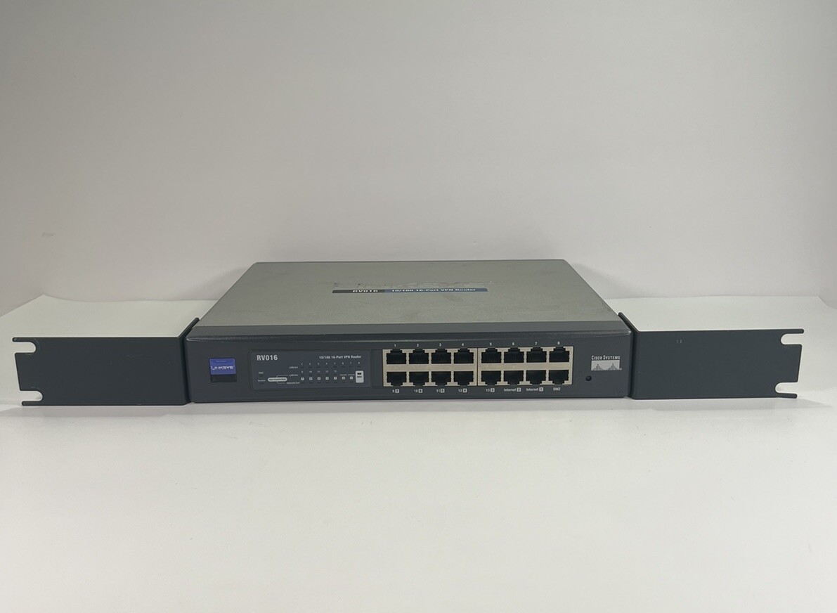 Cisco Linksys RV016 16 Port 10/100 Dual WAN VPN Wired Router