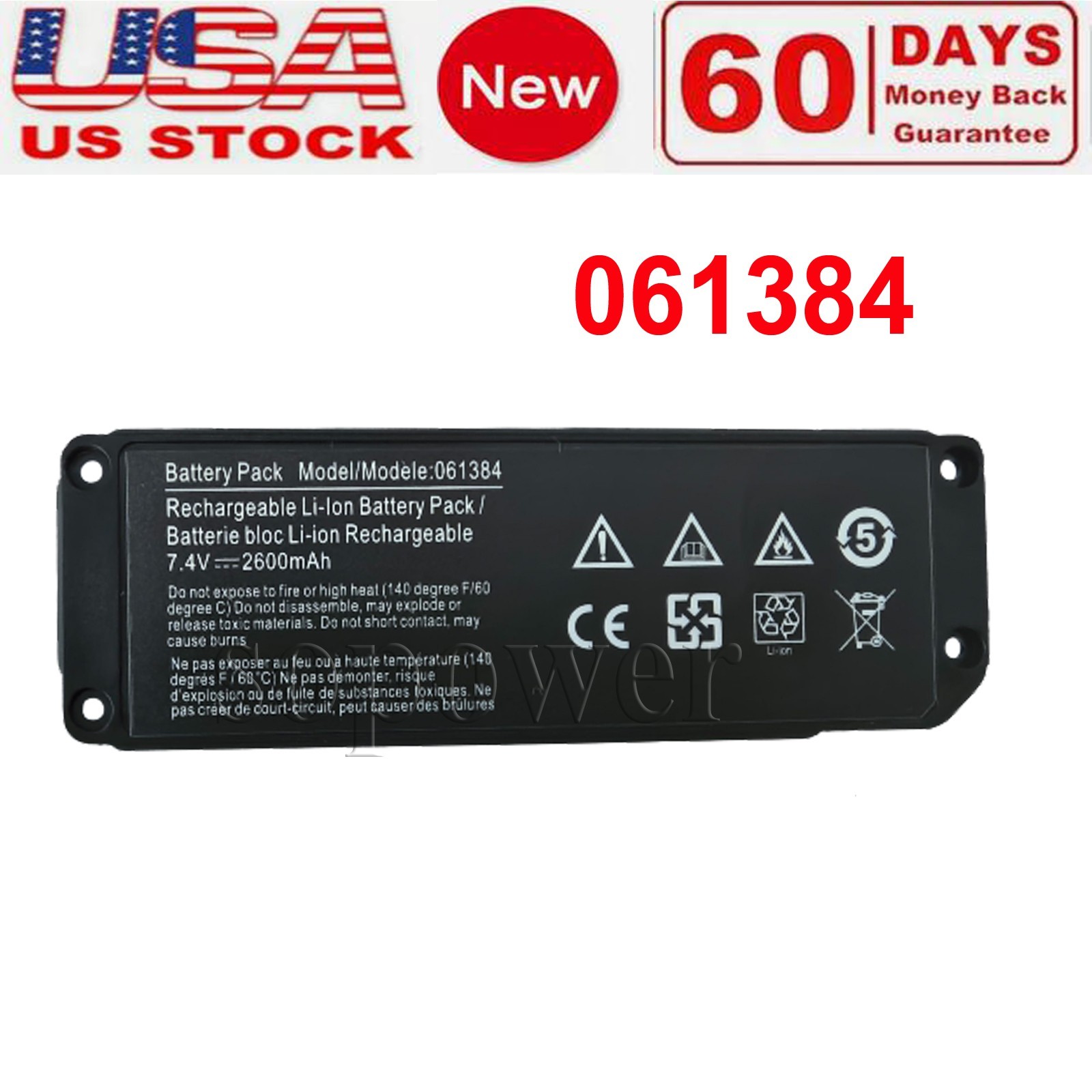 061384 New Battery for Soundlink Bluetooth Mini I one 061385 061386