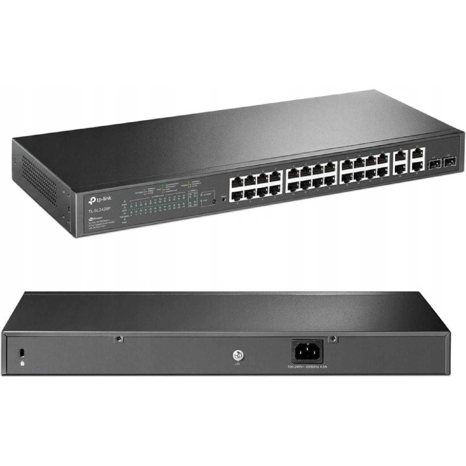 TP-LINK T1500-28PCT Smart PoE+ Switch 24 Ports 10/100 + 4 Gigabit