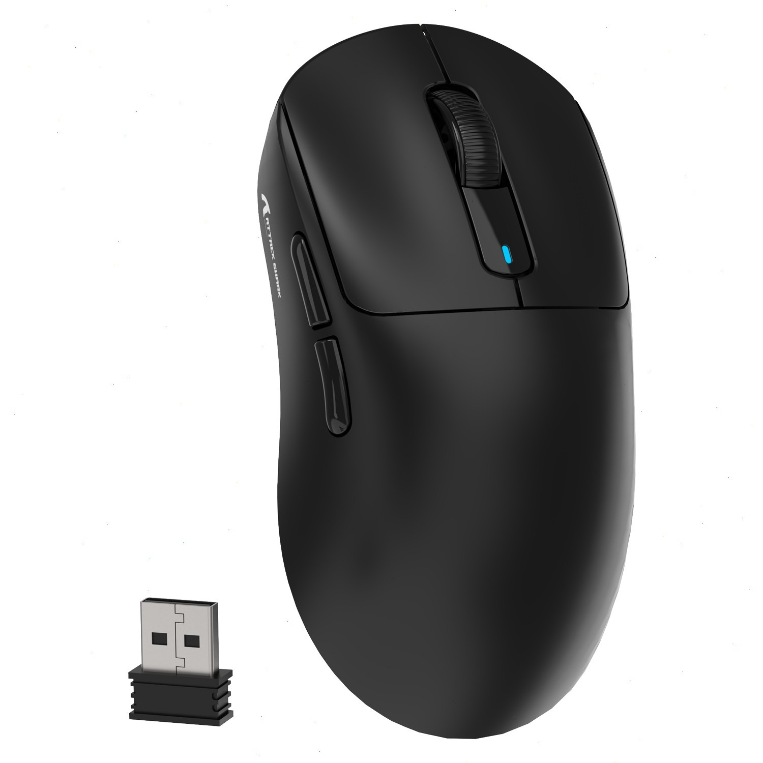 ATTACK SHARK X3 Wireless Mouse Bluetooth 2.4G Wired 26000DPI with Black Grip Tap