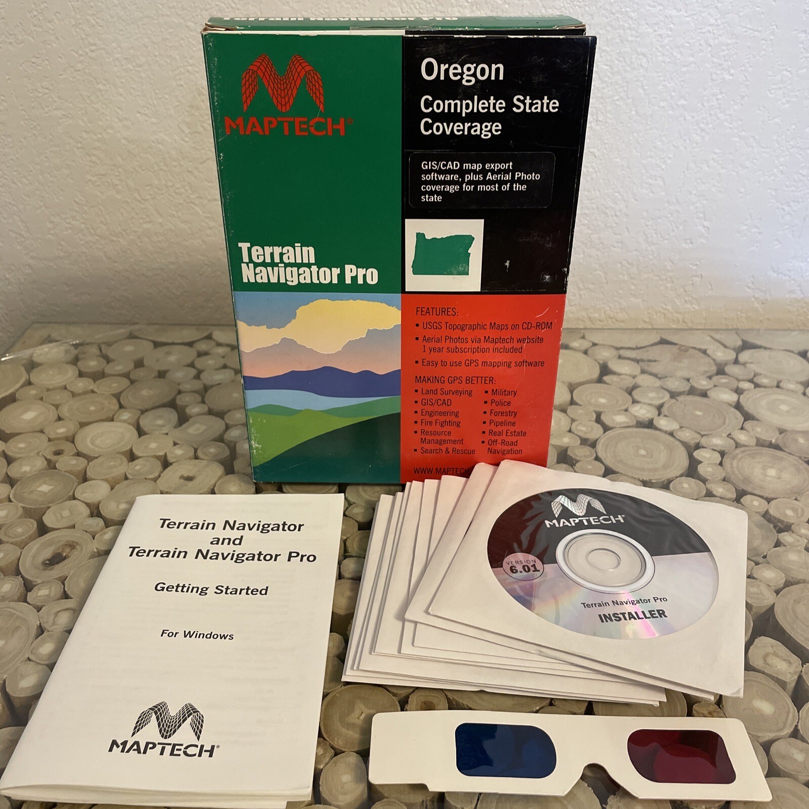 Maptech Oregon Map Software PC CD-ROM Terrain Navigator Pro