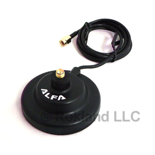 Alfa ARS-AS01 Magnet BASE mount for RP-SMA antenna fits AWUS036NH AWUS036ACH