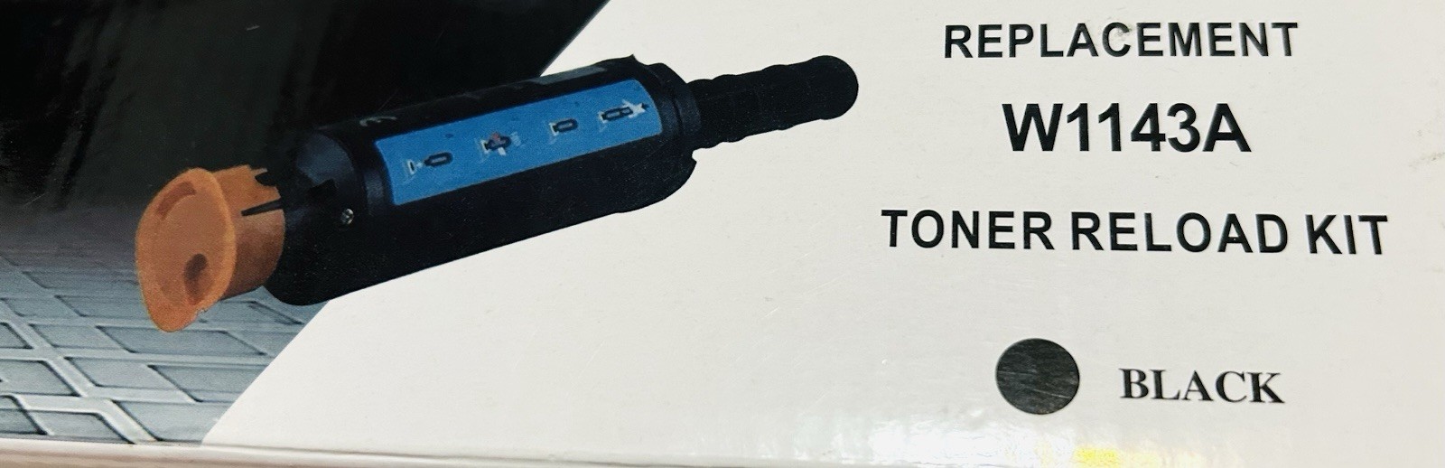 Replacement Toner (W1143A Reload Kit Black ) New