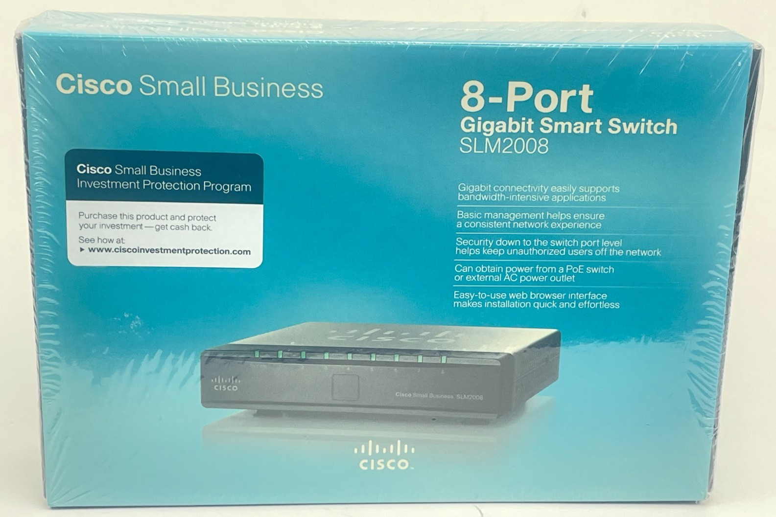 Cisco Small Business SLM2008 8-Port Gigabit Smart Switch