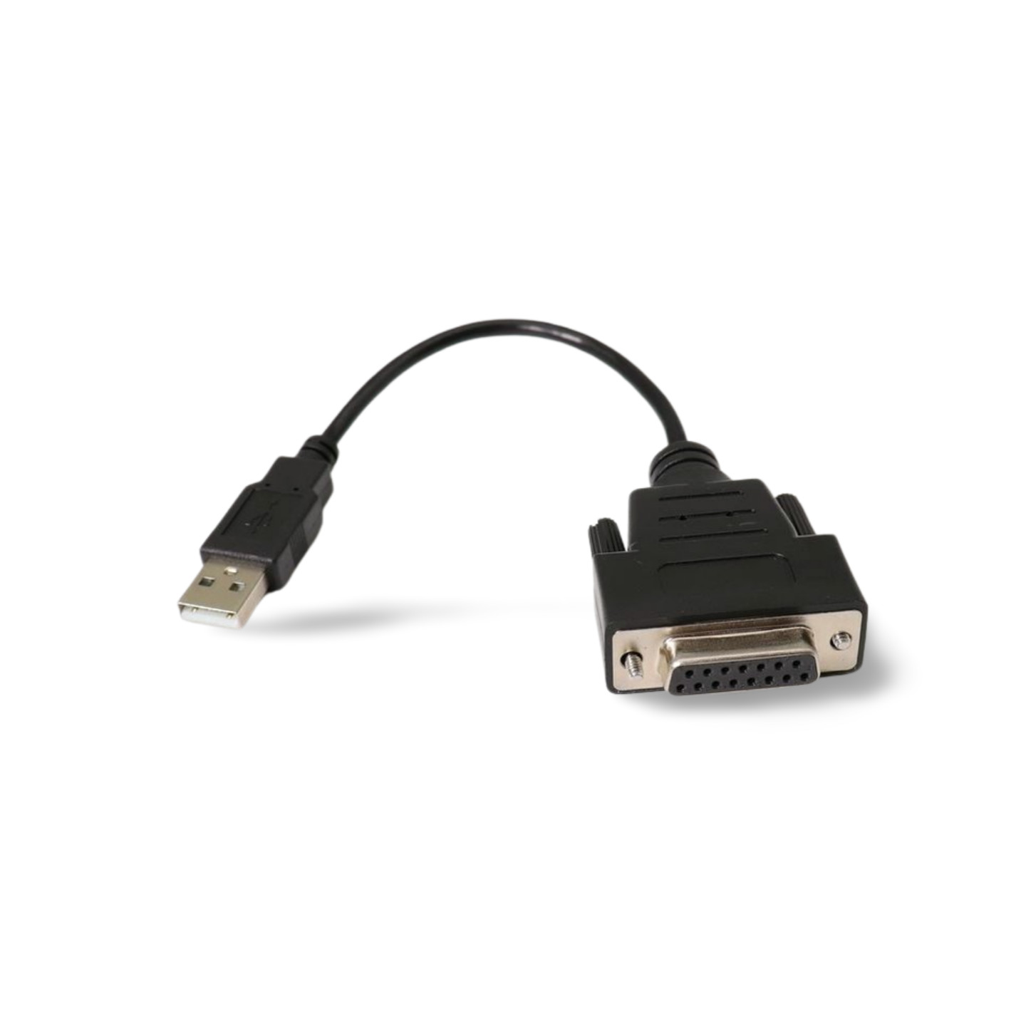 1ft USB to Gameport DB15 Adapter Microsoft Sidewinder Logitech Joystick Black