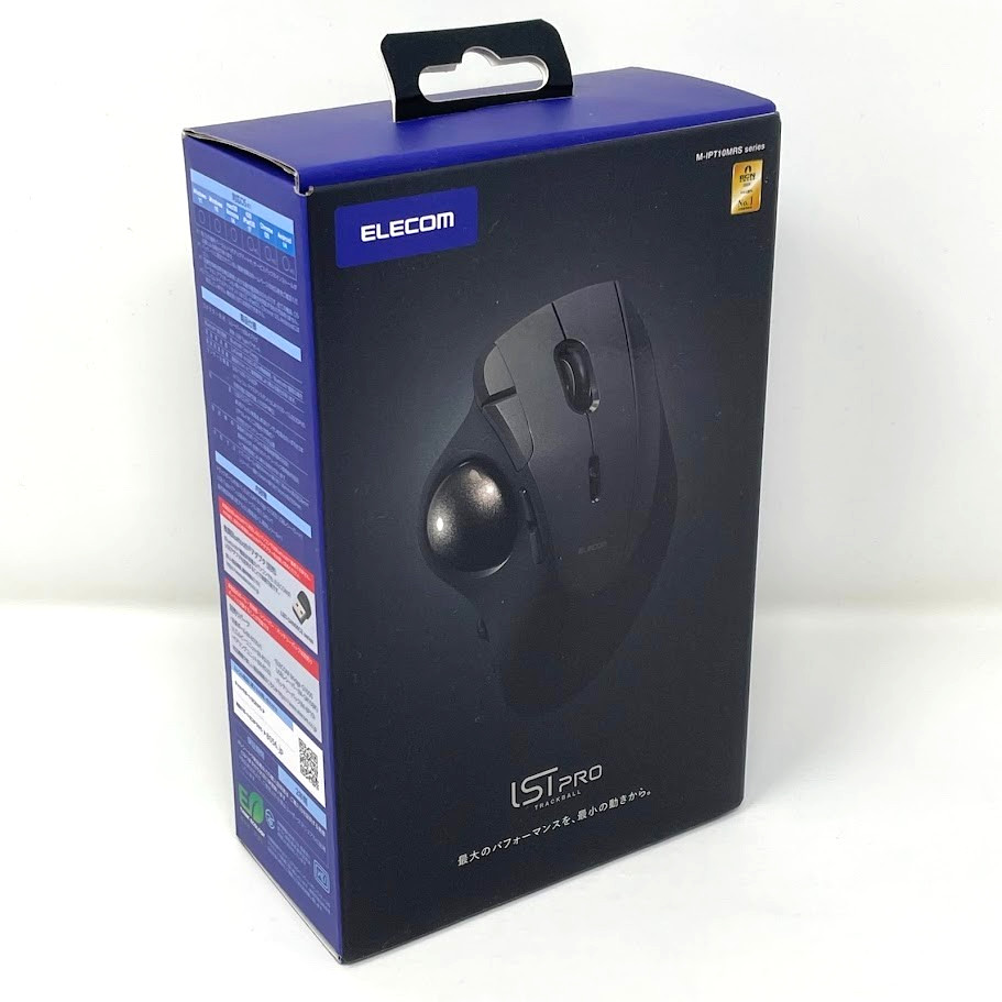 ELECOM Trackball Mouse IST PRO (thumb operated type) M-IPT10MRSBK Japan New