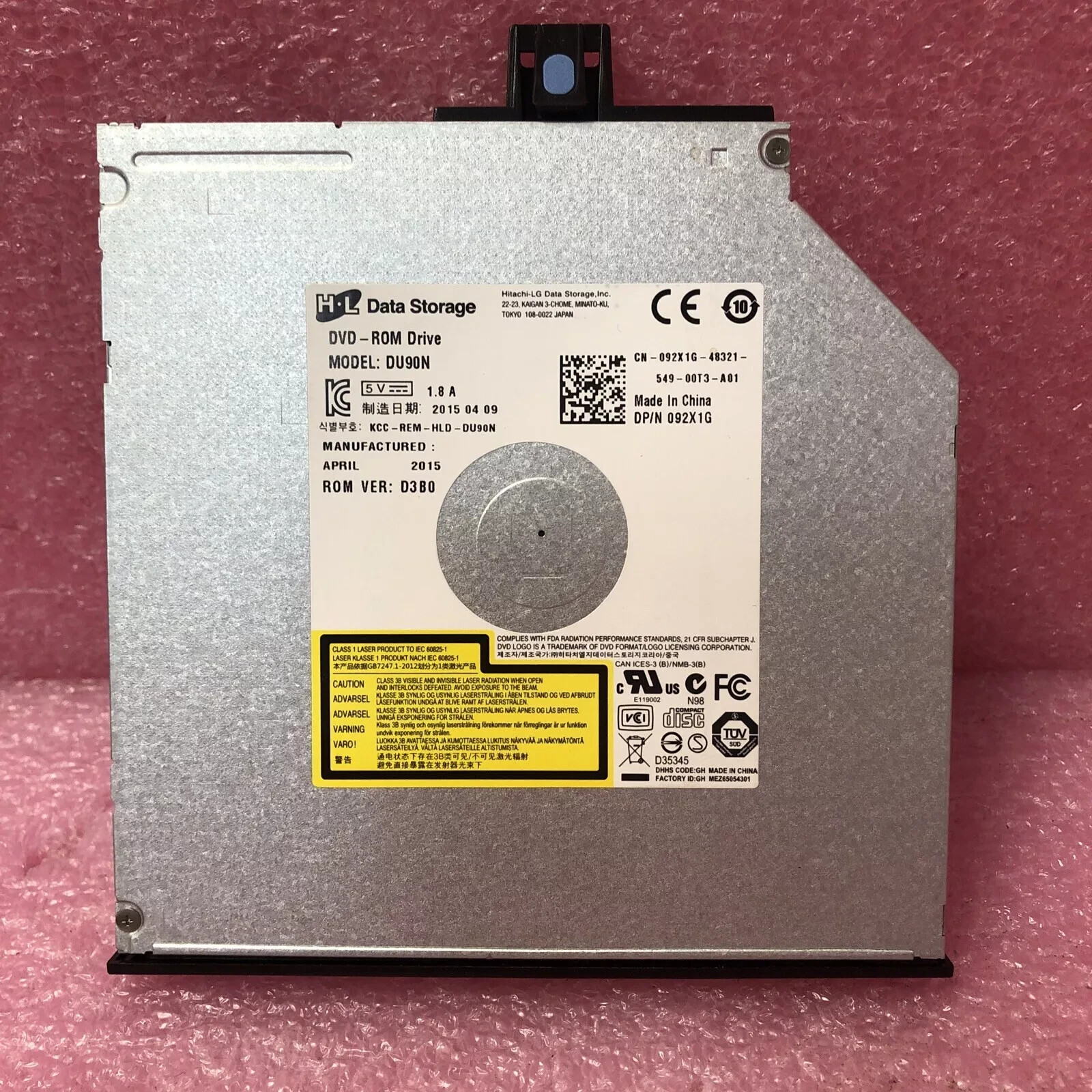 Dell 92X1G DVD-ROM 8X SLIMLINE SATA R420/R620
