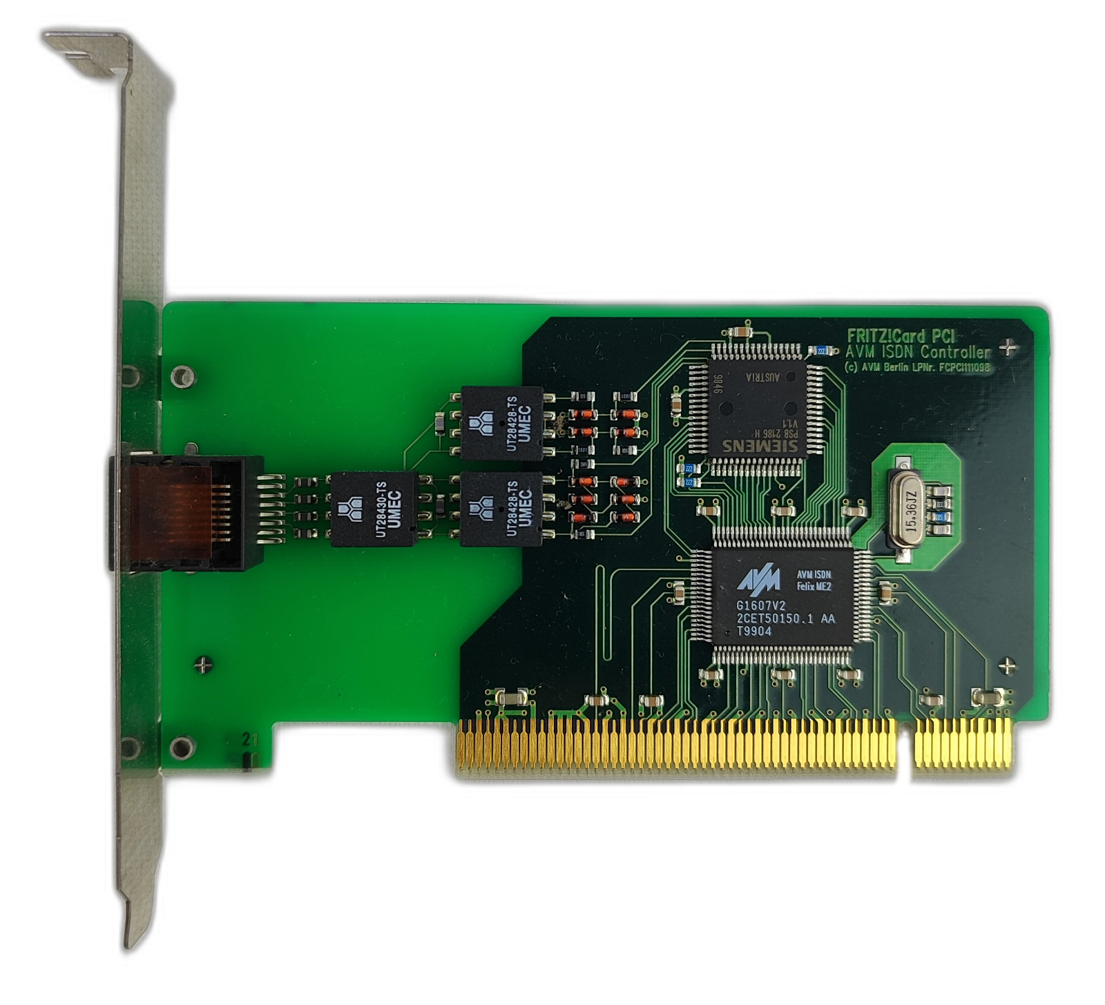 AVM FRITZ Card FritzCard PCI FAX ISDN FAX Modem Low Profile