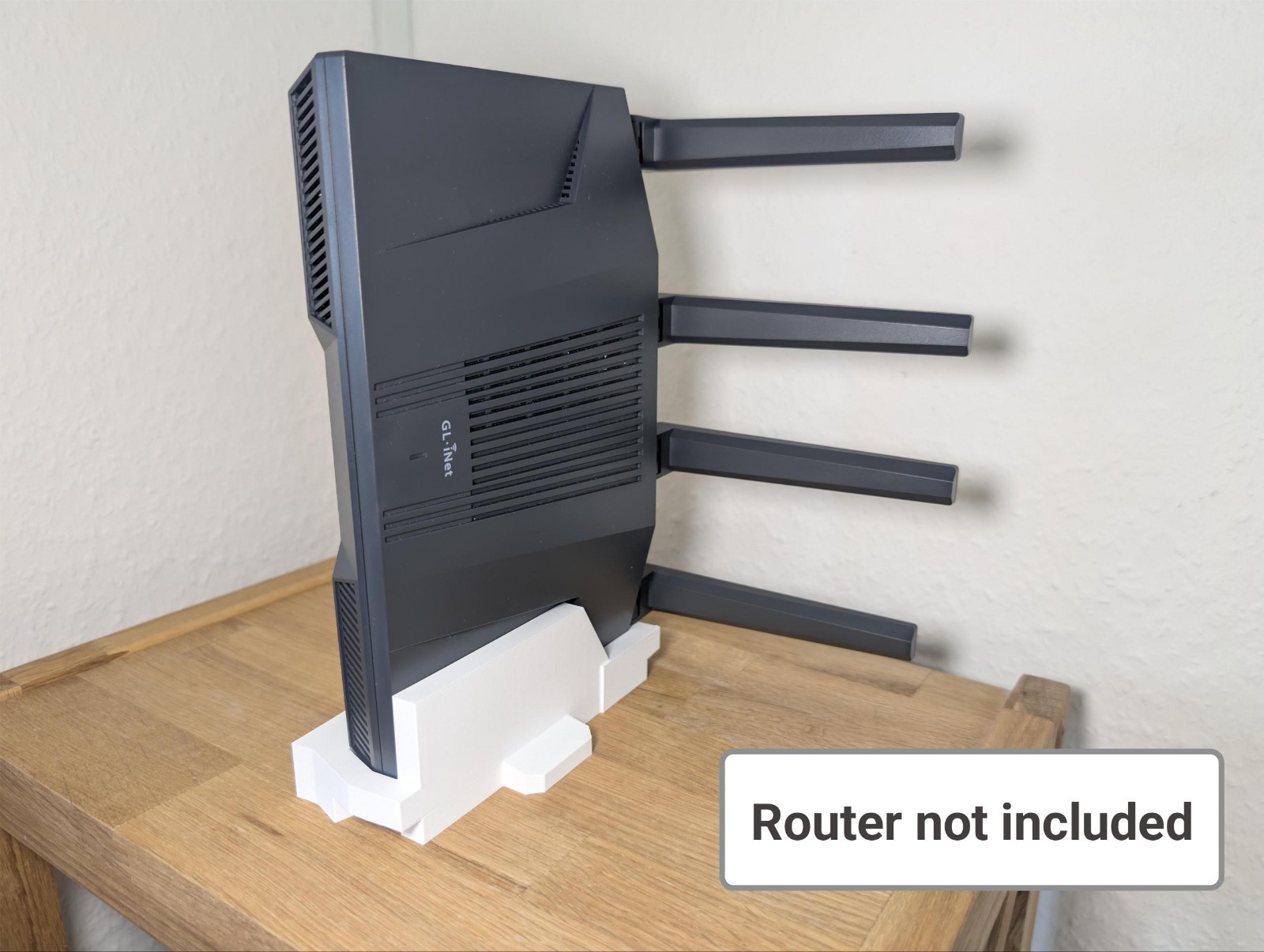 Router Mount for GL.iNet GL-MT6000 (Flint 2) - Vertical Stand