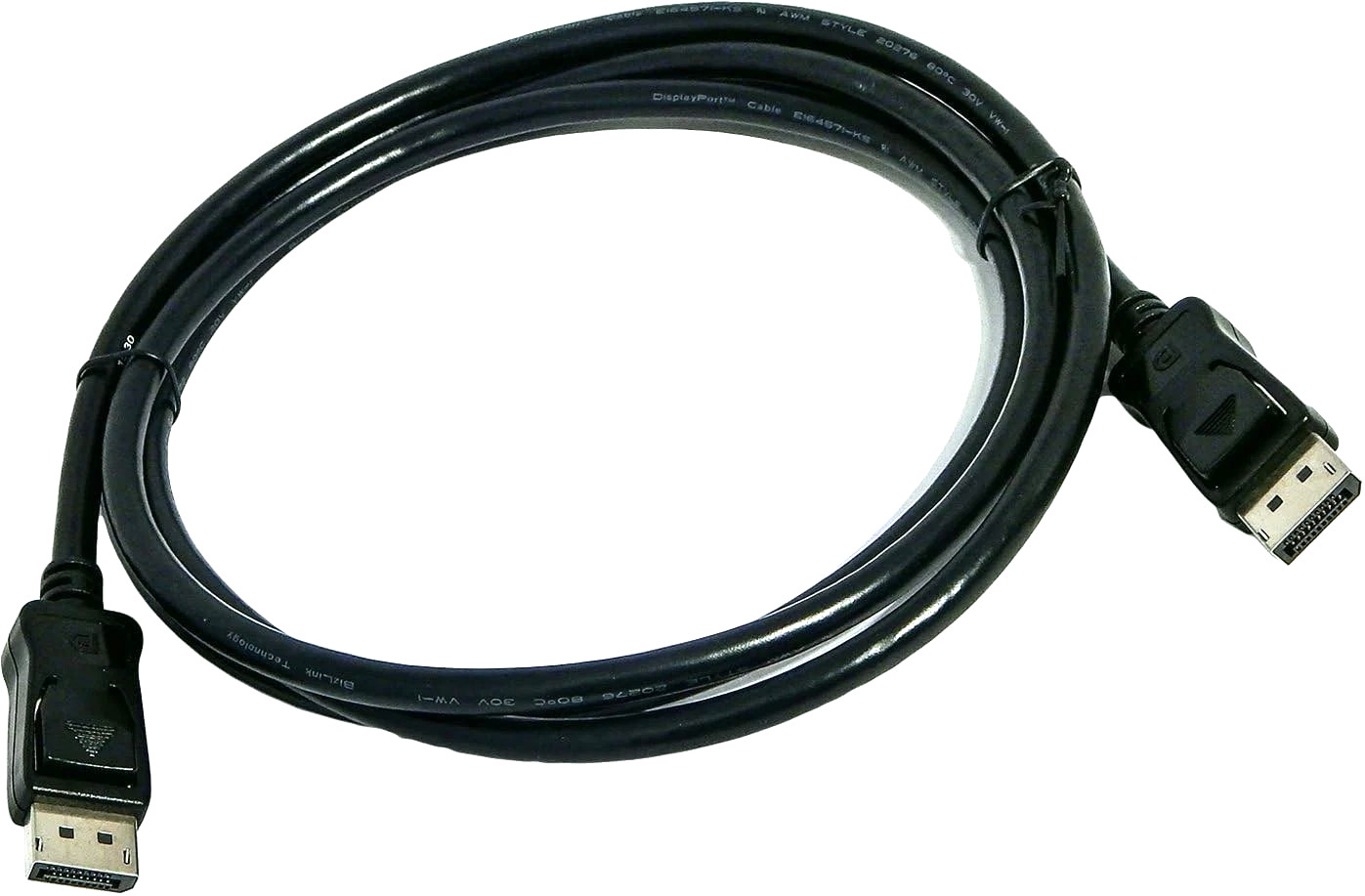 BIZLINK 6-Ft DisplayPort (DP) Cable Male-to-Male (with locking latches) Black