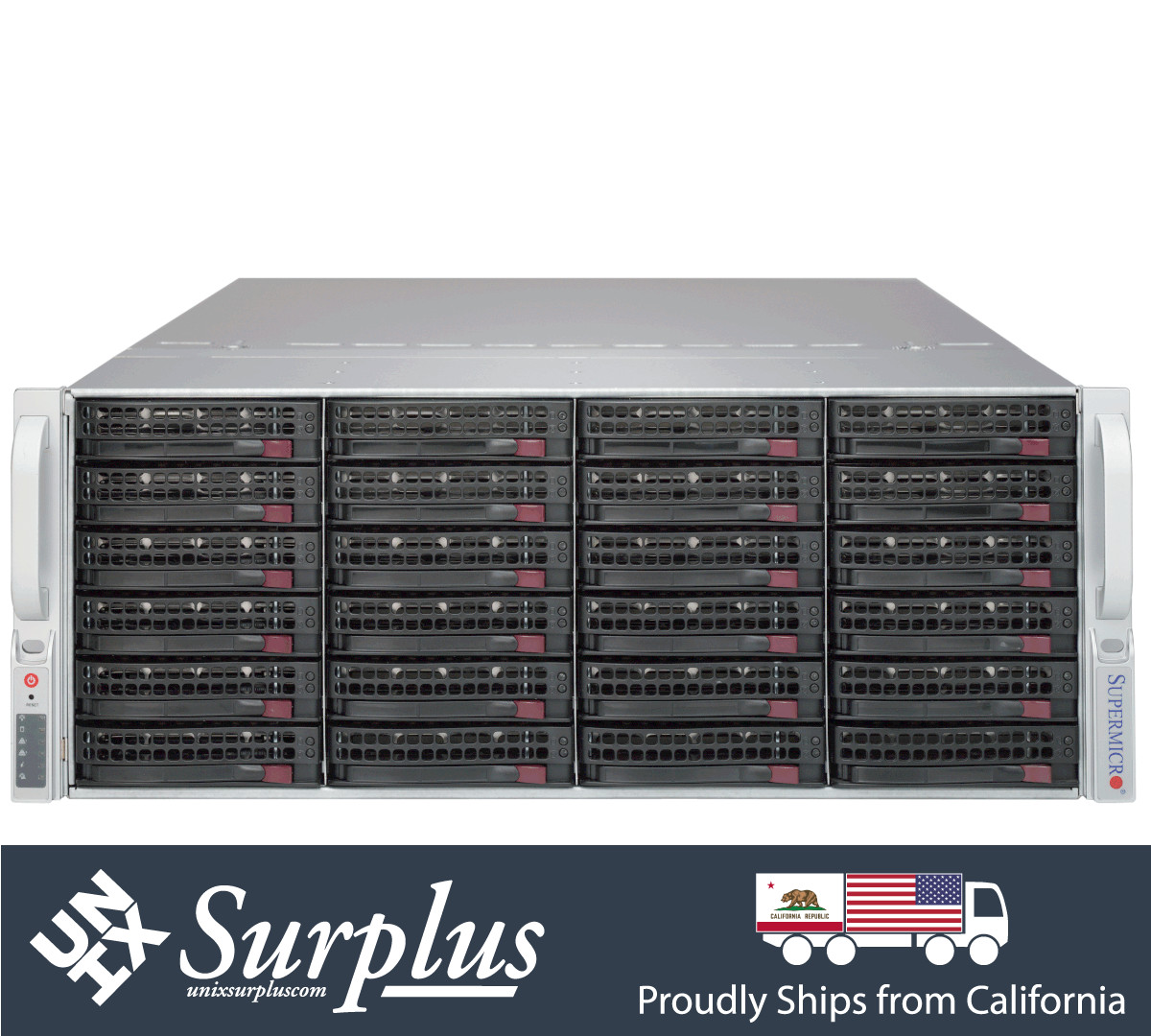 Supermicro CSE-847BE1C-R1K28LPB 4U 36-Bay 12GBS Server Chassis 2x1280W ATX RAIL