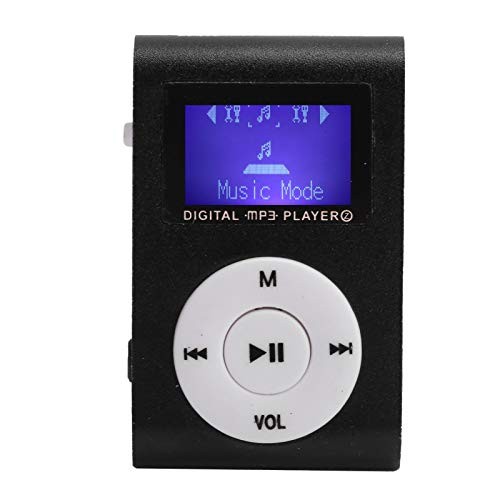 MP3, Mini Music Player, Portable MP3 Music Player, BackClip LCD Screen Black