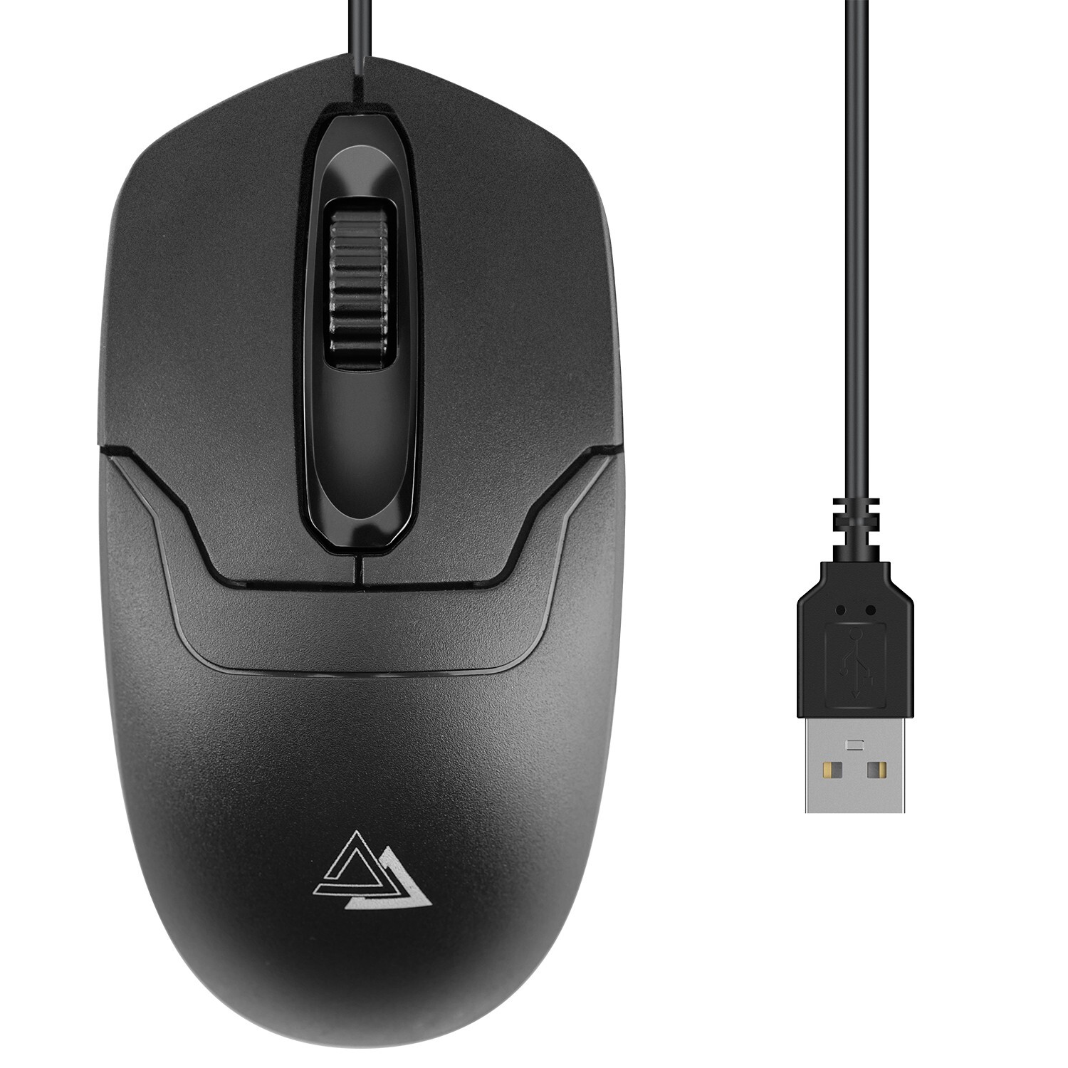 1000 DPI Plug and Play Mouse - USB 2.0 Wired Optical for PC/Laptop/Desktop