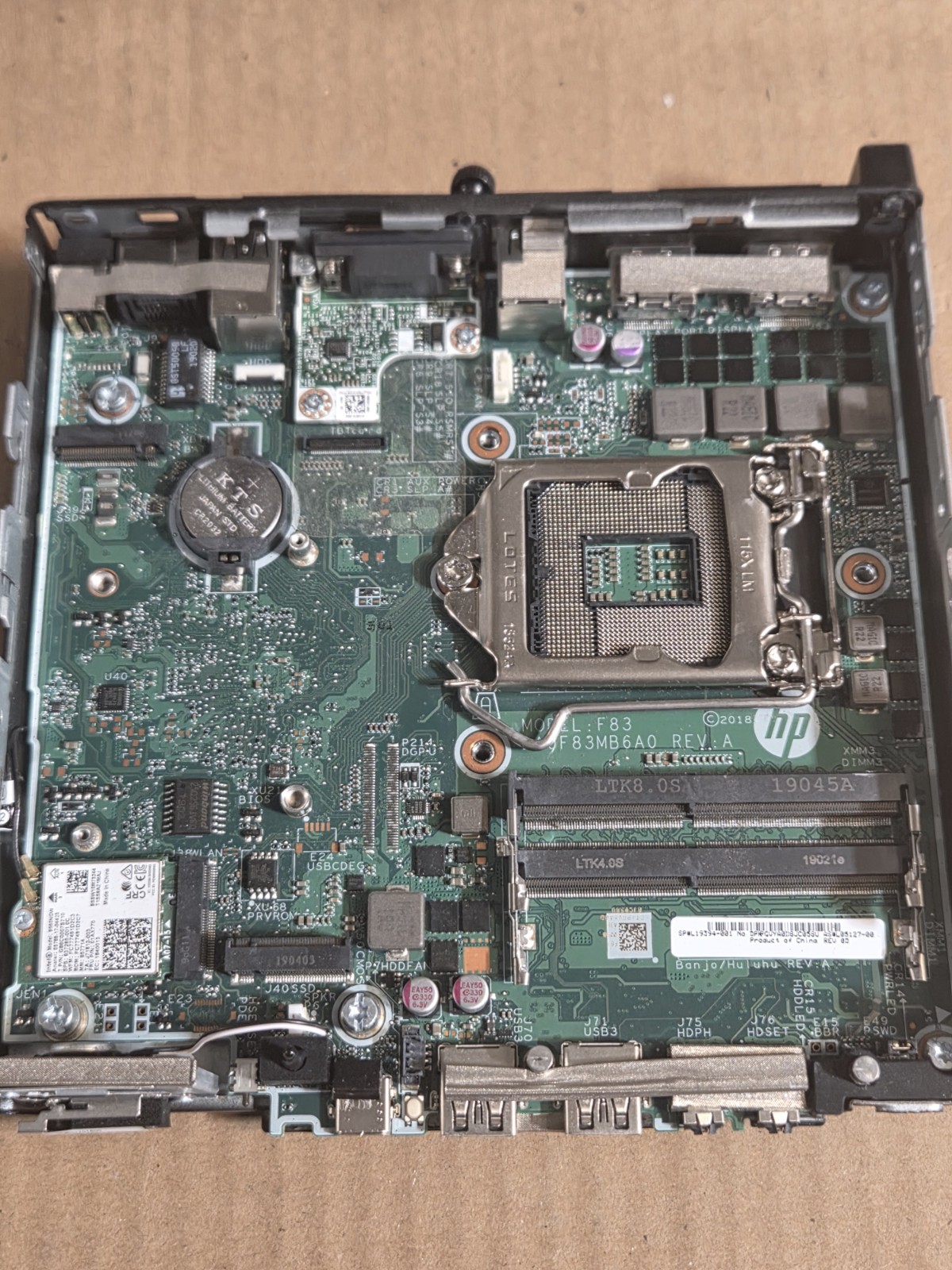 HP EliteDesk 800 G4 Mini System Board MotherBoard  L19394-001, L05127-002