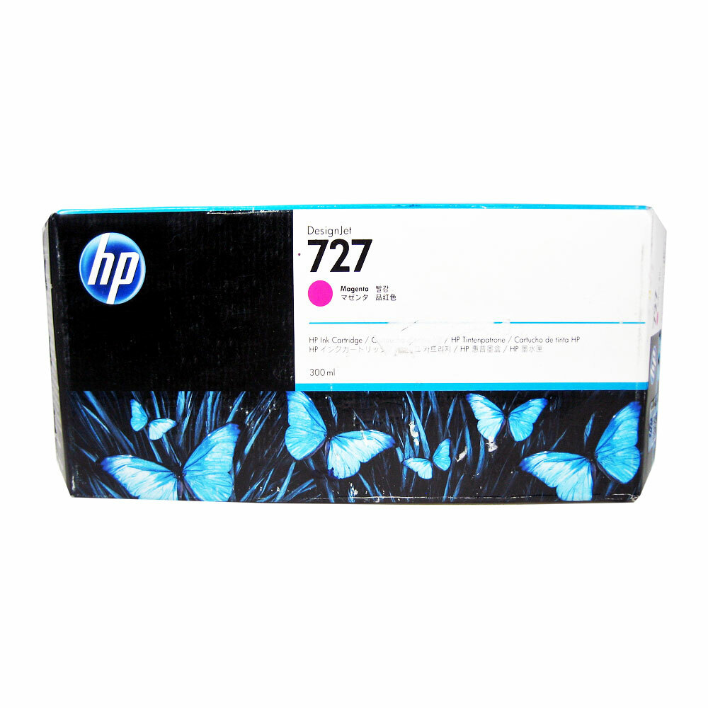 Genuine HP 727 Magenta 300ml F9J77A DesignJet T1500 T920 T2500 (Retail Box)