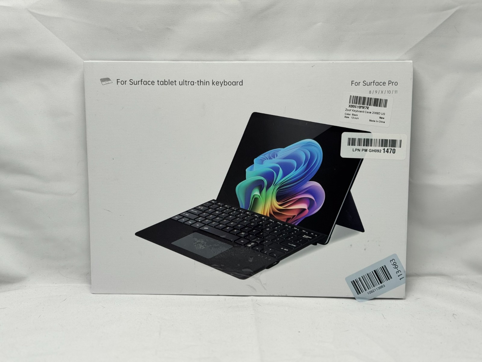 Surface Pro Keyboard for Microsoft Surface Pro 13 Inch | 11/10/9/8/X | Black