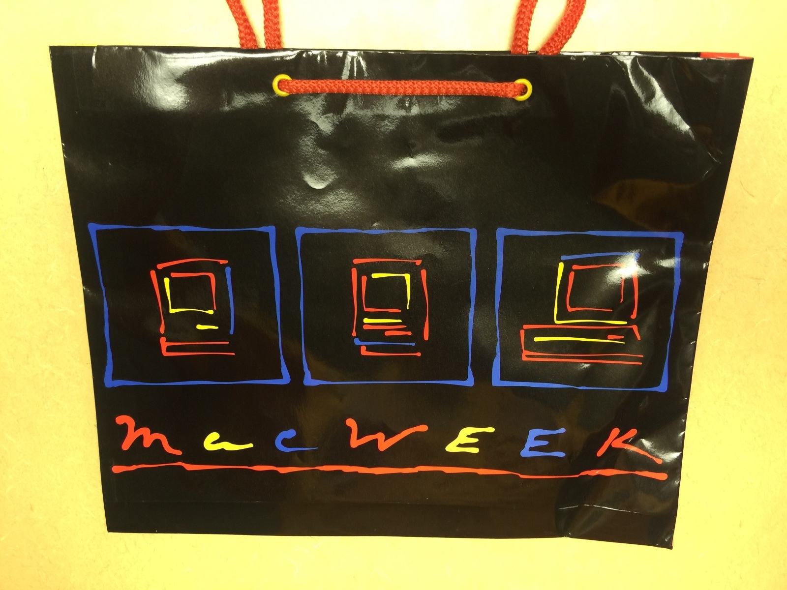 SELLER EXCLUSIVE MINT _ MacWeek Bag - Apple Computer Macintosh Lisa Vintage RARE