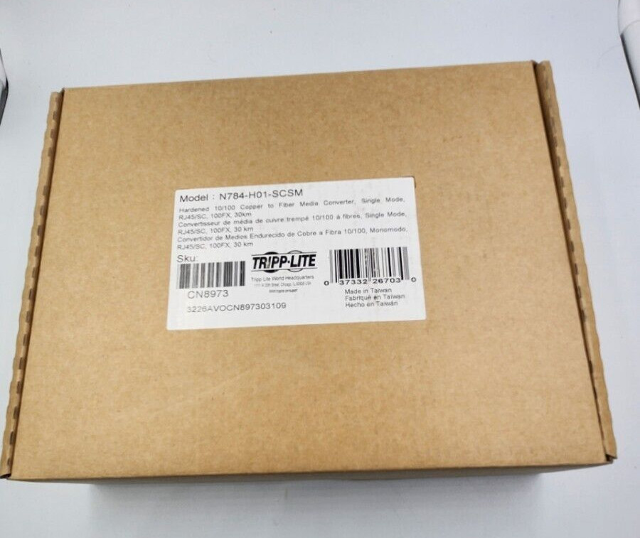 Tripp Lite 30km RJ45/SC Multimode Hardened Copper to Fiber Media Converter
