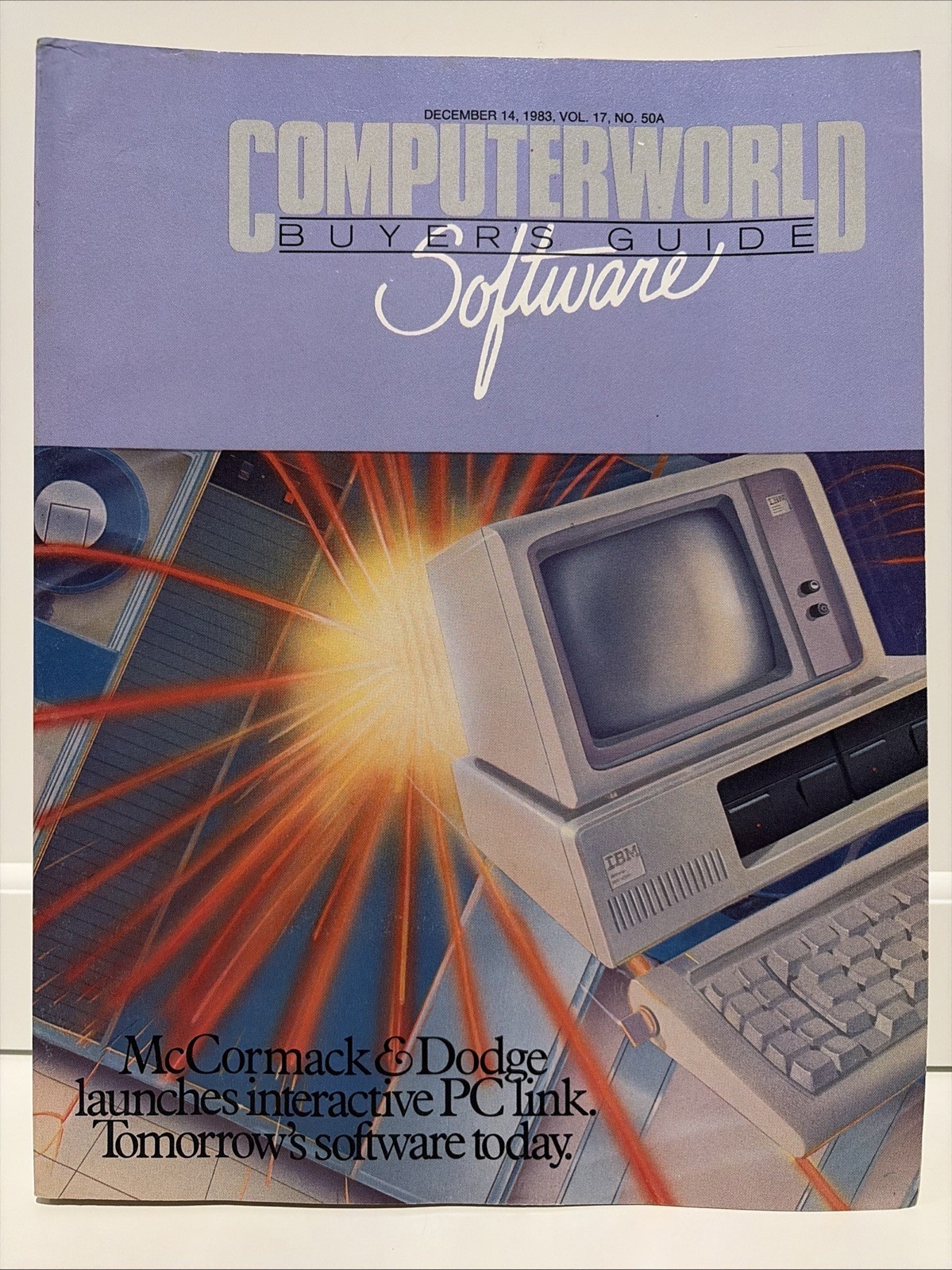 Vtg 1983 Computerworld Software Buyer's Guide published 12/14/83, 665 pages EUC
