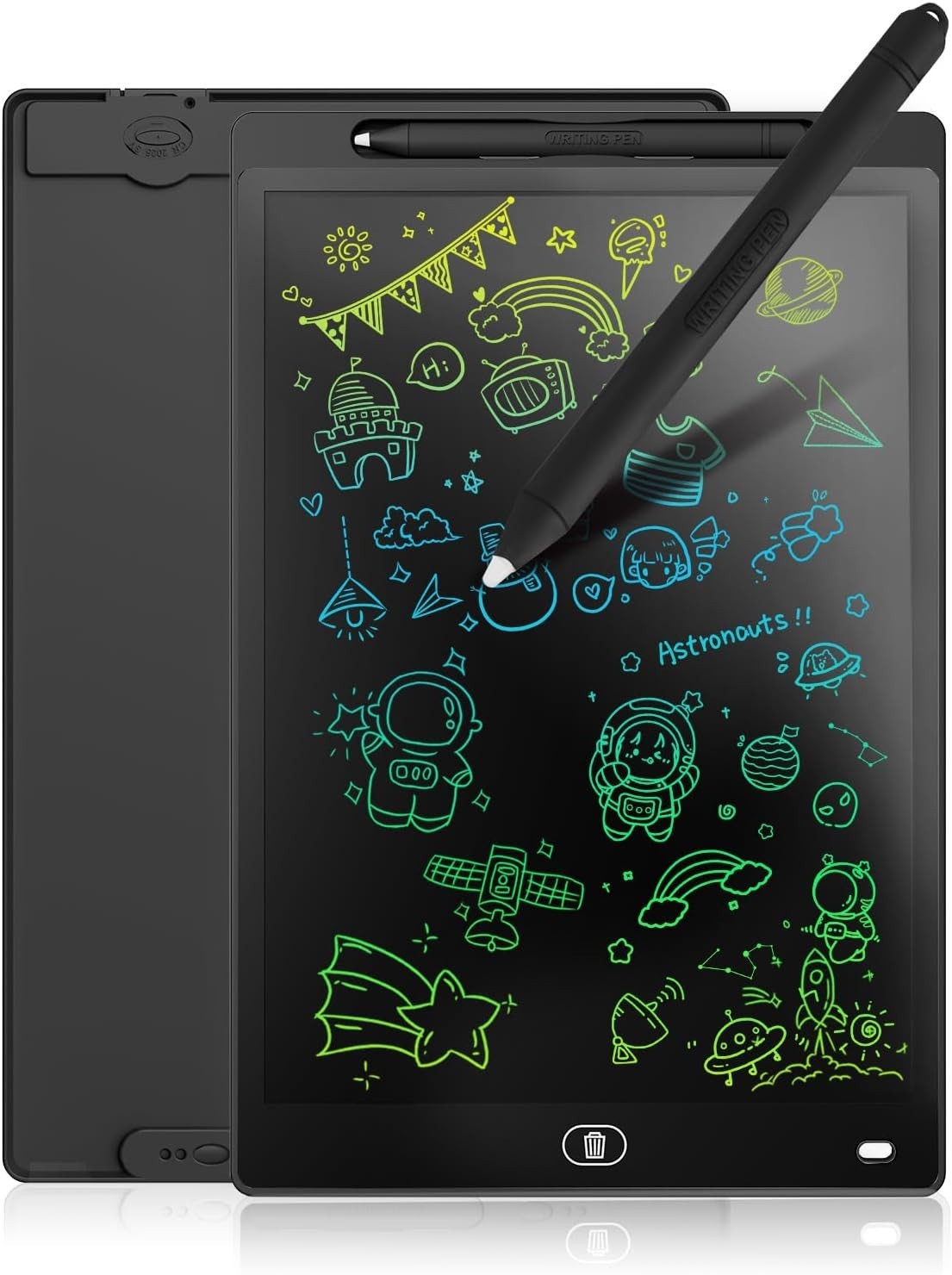 LCD Writing Tablet 10 Inch Drawing Pad, Colorful Screen Doodle Board for Kids