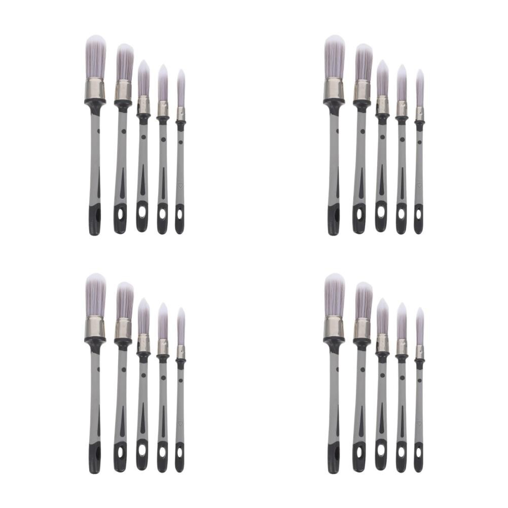 Durable Round Tip Paint Brushes for Baseboards Grout and Furniture Edge Painting