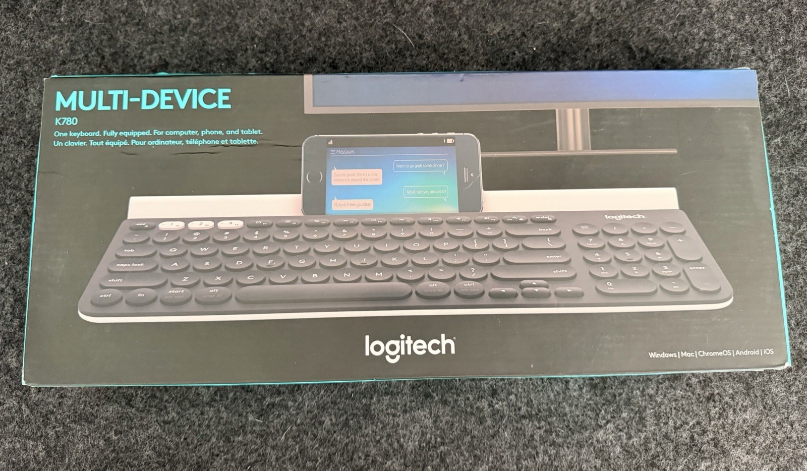New Logitech K780 Multi Device Wireless Keyboard 