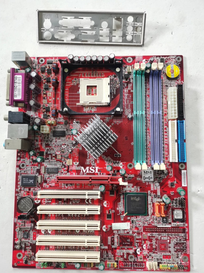 MSI 865PE Neo2-P MS-6728 Socket 478 ATX Motherboard AGP Retro