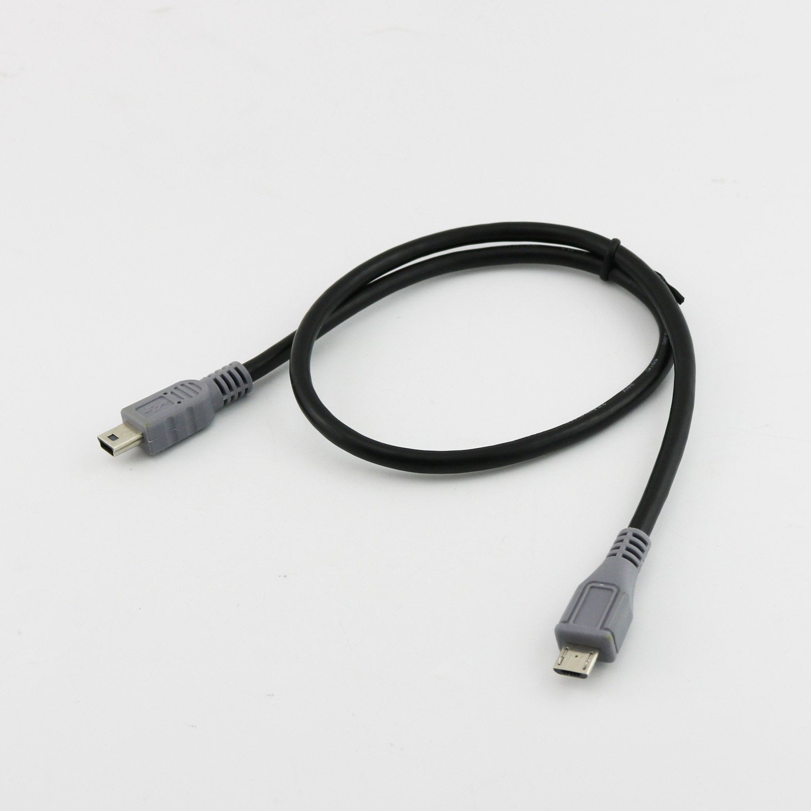 50cm Mini USB B Male To Micro B Male 5 Pin OTG Converter Adapter Lead Data Cable