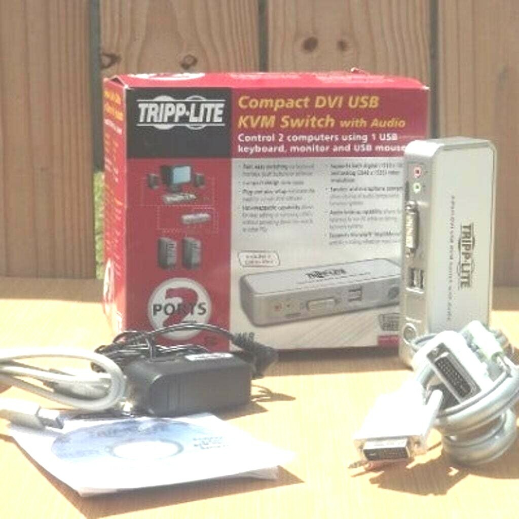 TRIPP LITE Compact DVI USB KVM Switch with Audio