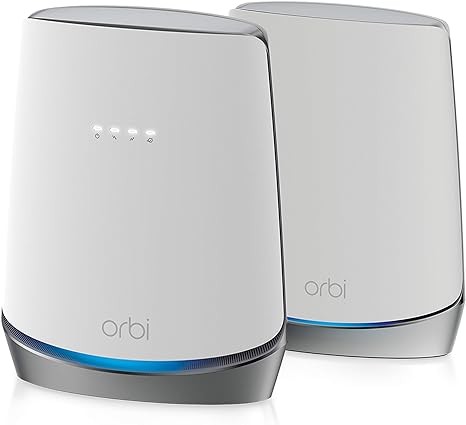 NETGEAR Orbi AX4200 Tri-Band Mesh WiFi 6 System Modem CBK752-100NAS - White