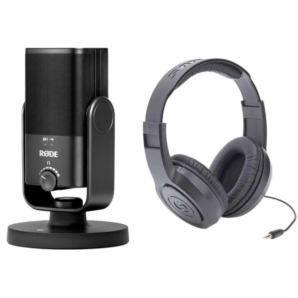 Rode NT-USB Mini USB Microphone Bundle with Closed-Back Studio Headphones