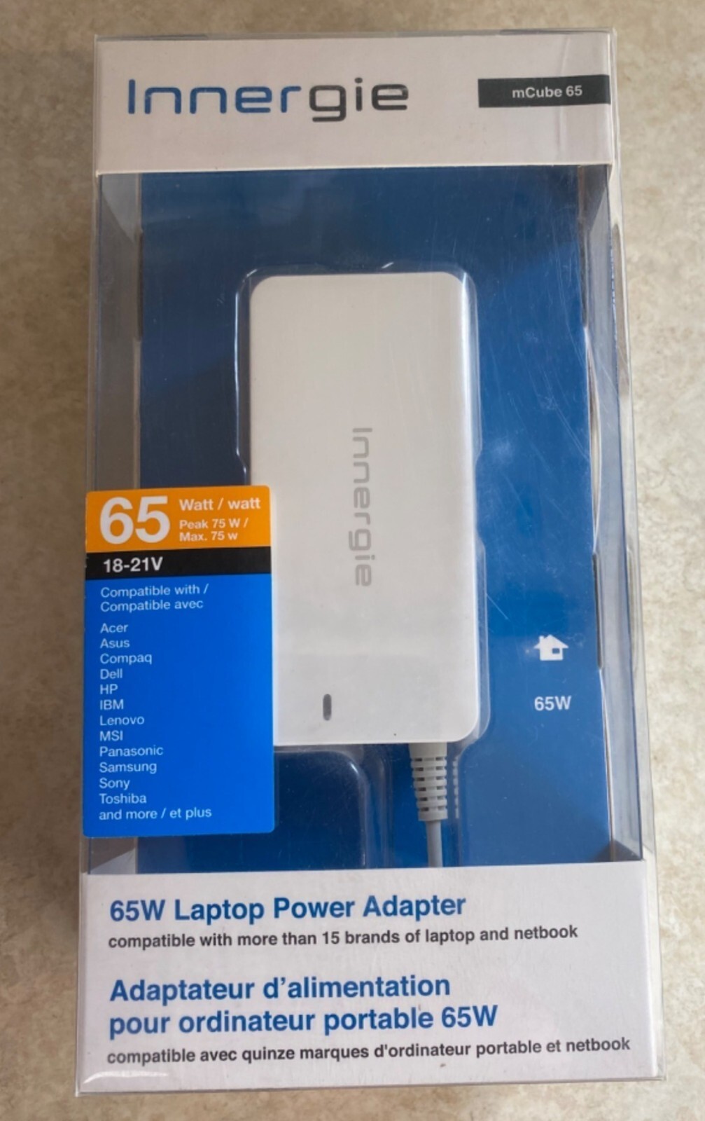 Innergie mCube 65 Laptop 65W Power Adapter NEW